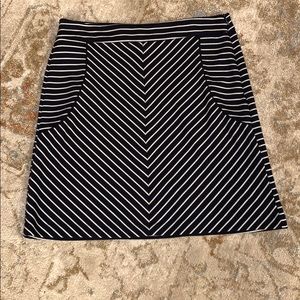 Sandro Dark Navy and White skirt - Size 8